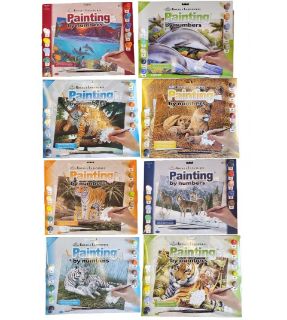 Obrázek z Malování vodovkami podle čísel 30x40, mix dr 